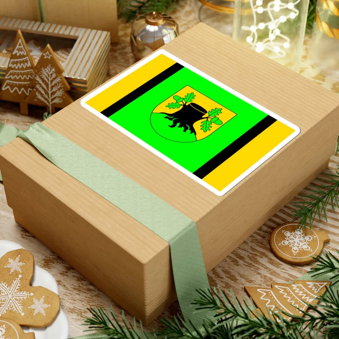 POL gmina Szypliszki flag (Poland) STICKER Vinyl Kiss-Cut Decal - The Sticker Space