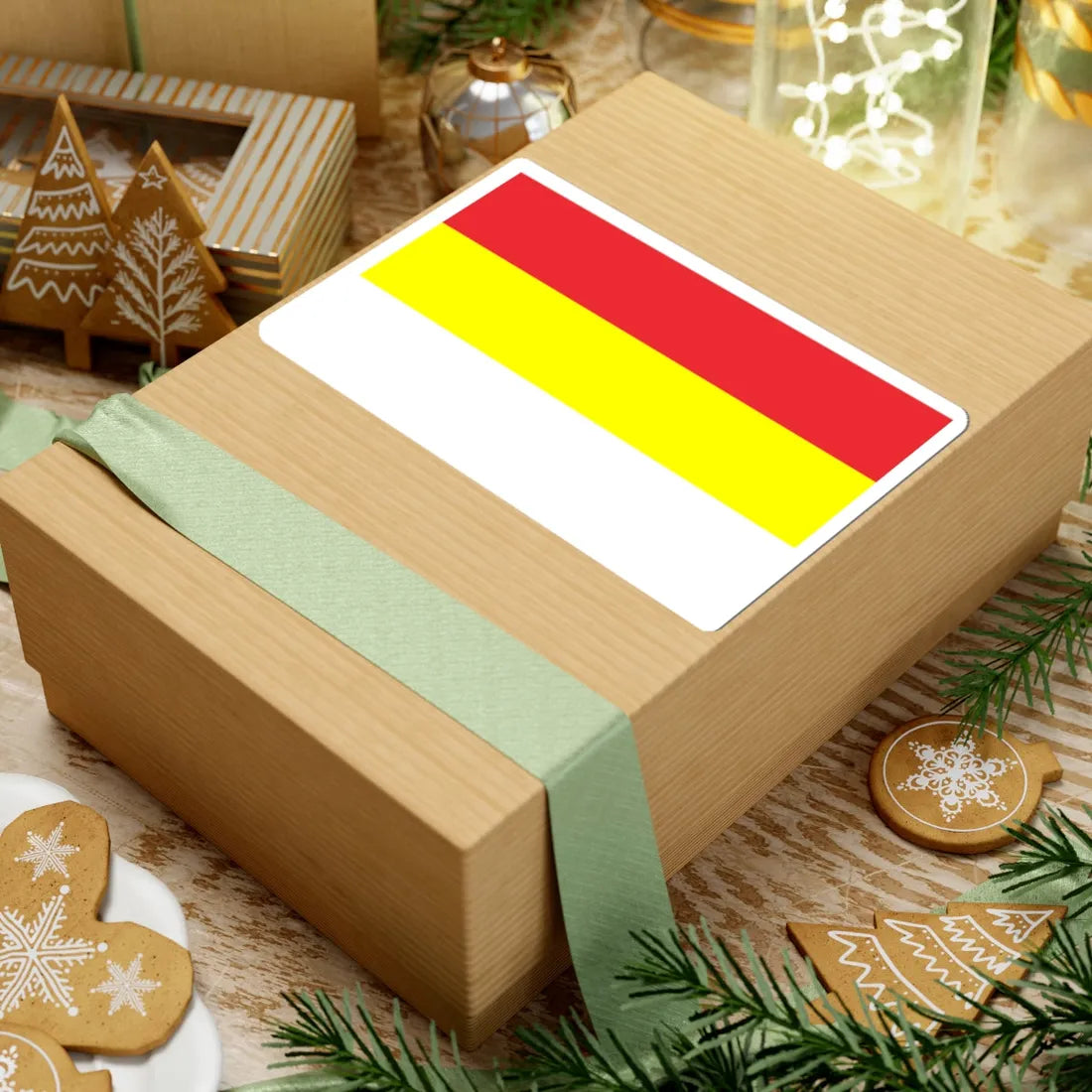 POL Gogolin flag (Poland) STICKER Vinyl Kiss-Cut Decal - The Sticker Space