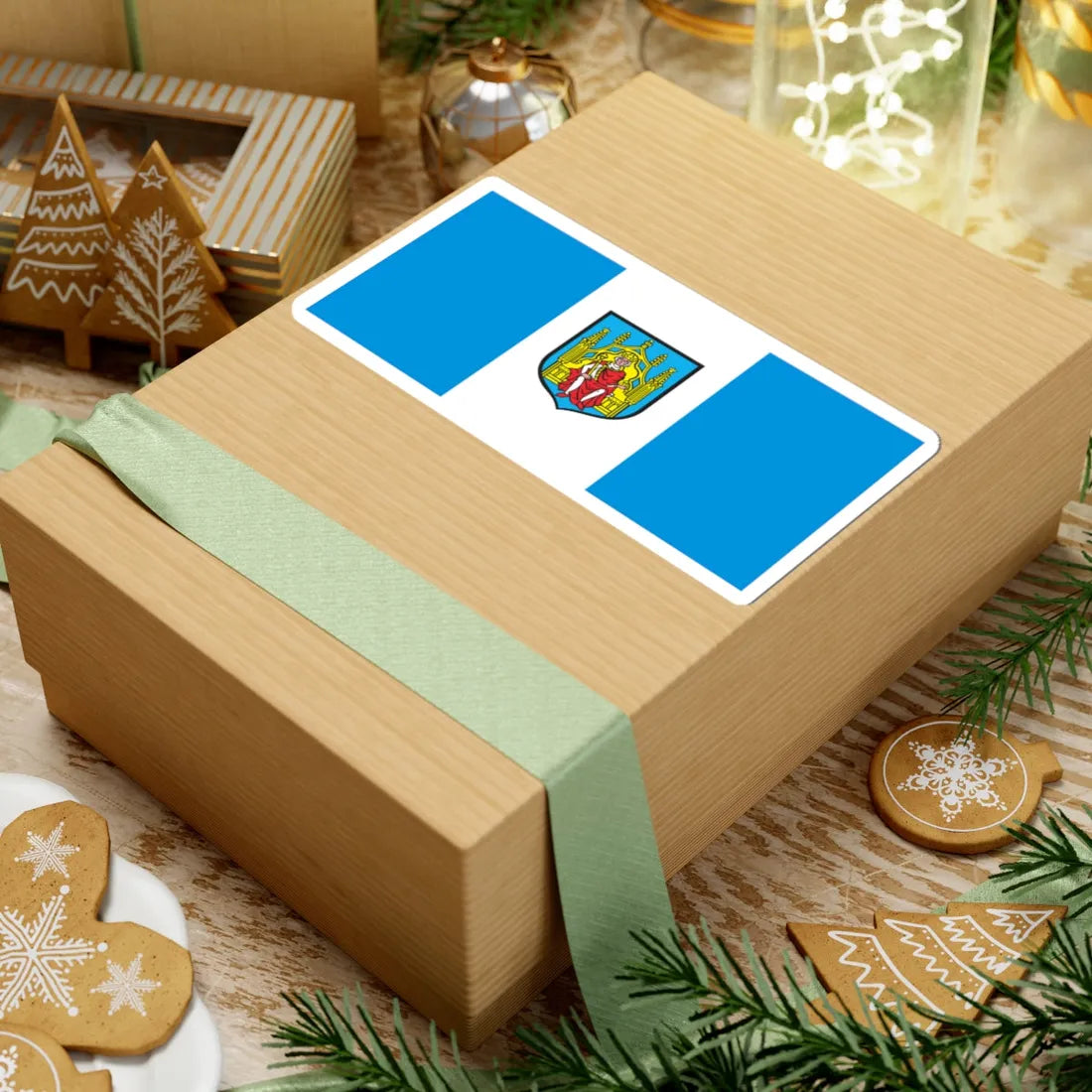 POL Grodzisk Wielkopolski flag (Poland) STICKER Vinyl Kiss-Cut Decal - The Sticker Space