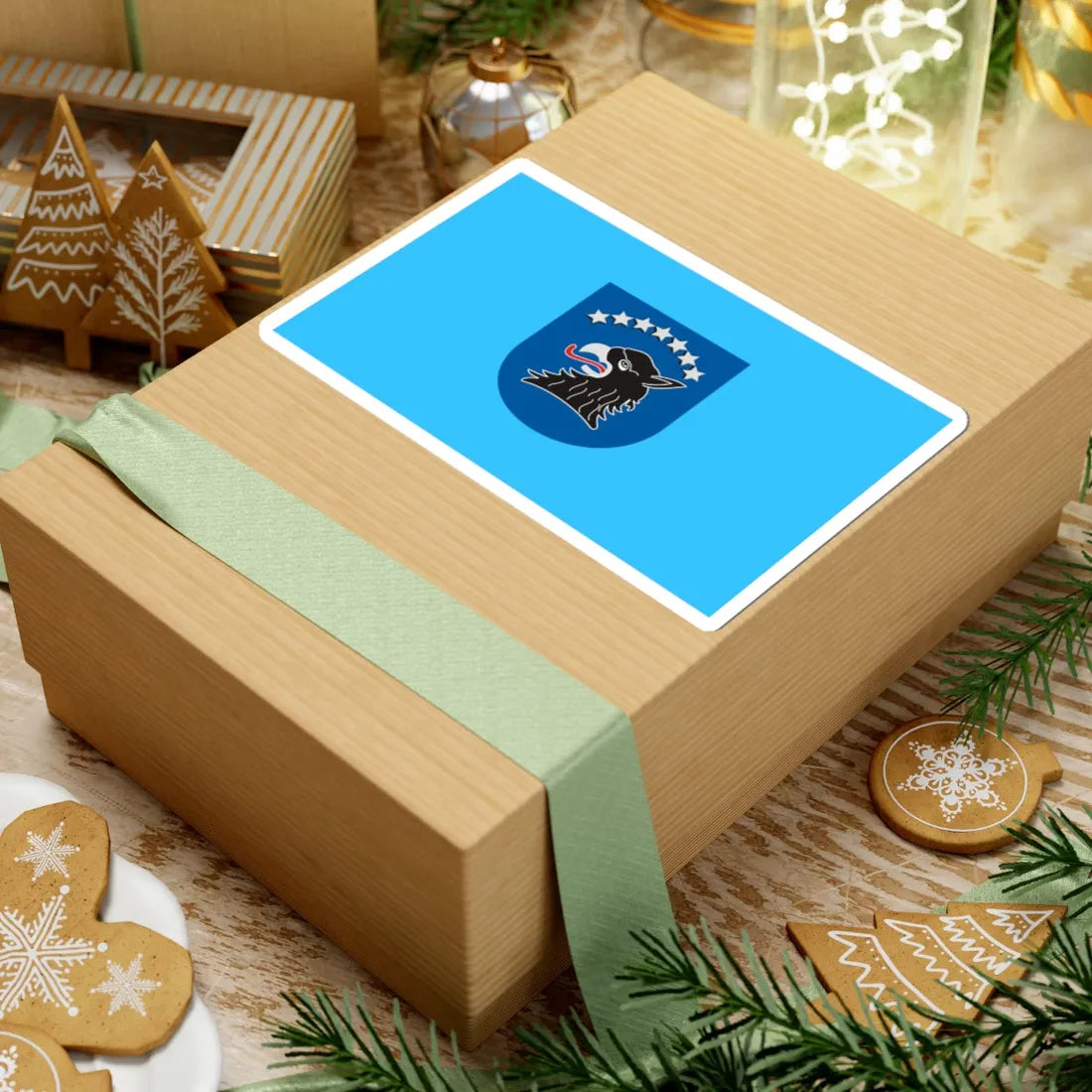 POL Kartuzy flag (Poland) STICKER Vinyl Kiss-Cut Decal - The Sticker Space