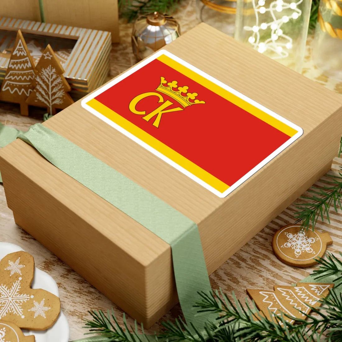 POL Kielce flag (Poland) STICKER Vinyl Kiss-Cut Decal - The Sticker Space