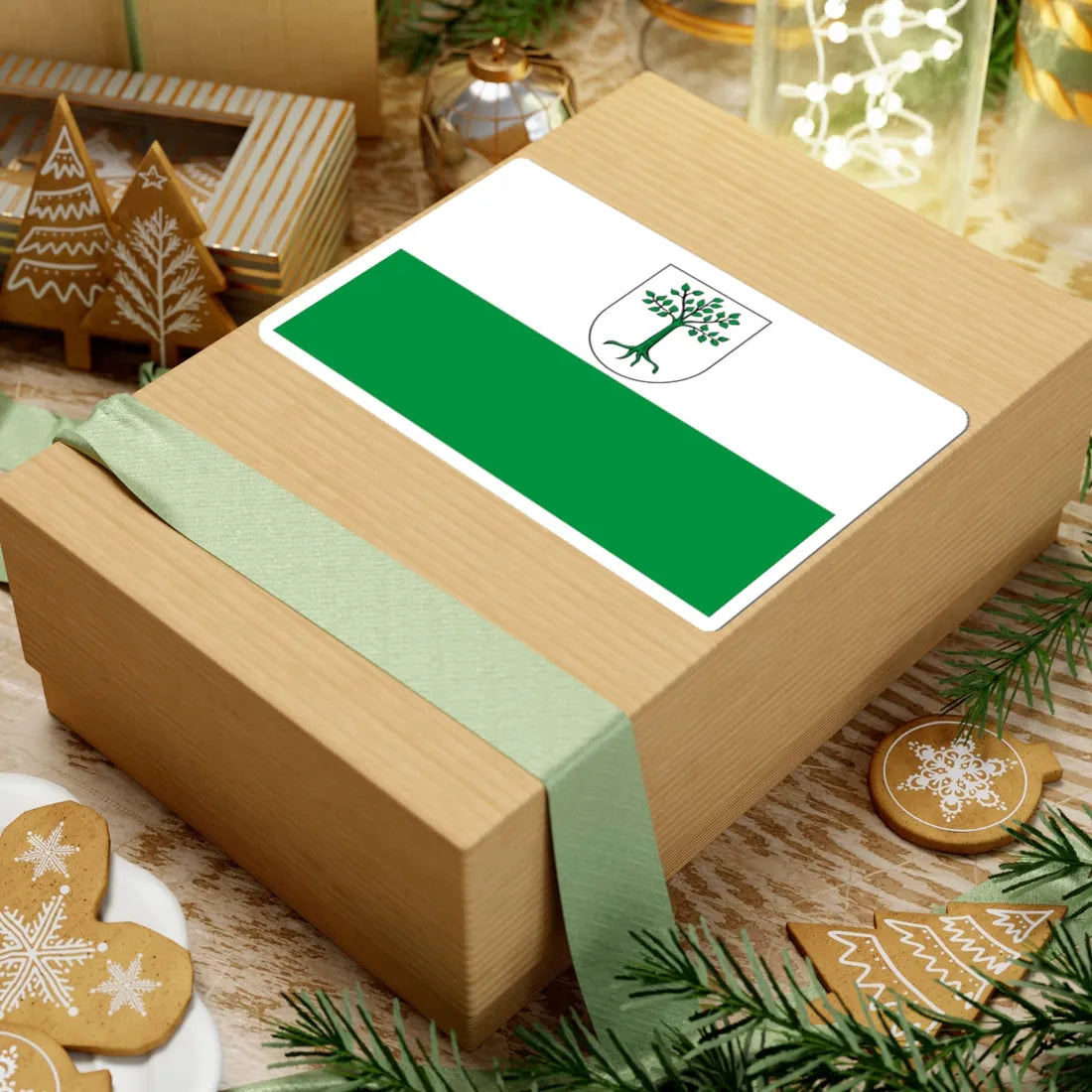 POL Kruszwica flag (Poland) STICKER Vinyl Kiss-Cut Decal - The Sticker Space