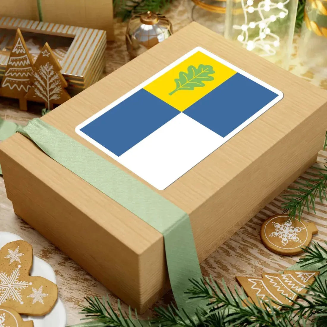 POL Milanowek flag (Poland) STICKER Vinyl Kiss-Cut Decal - The Sticker Space