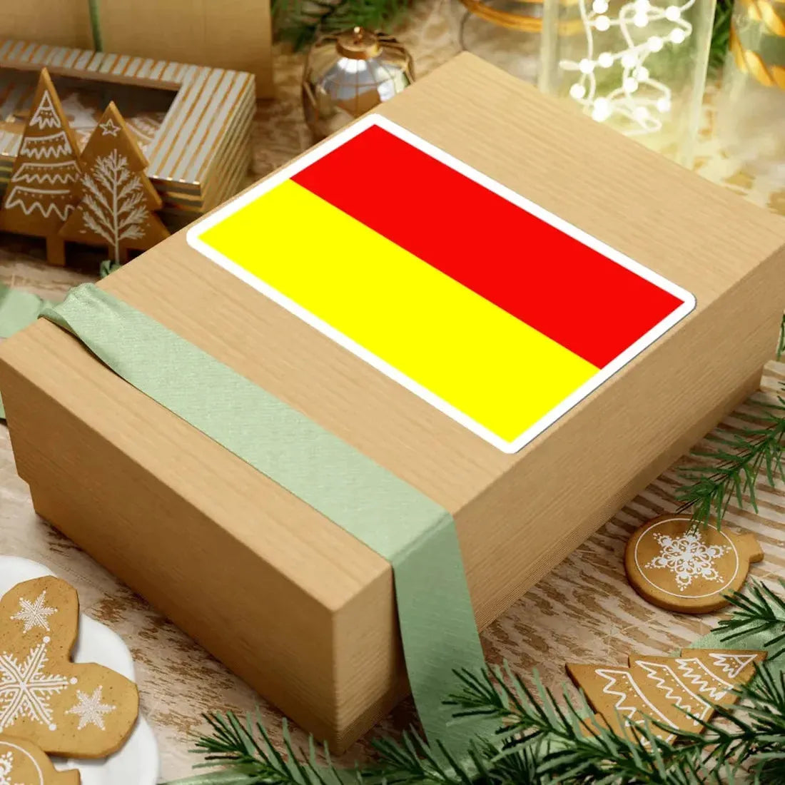 POL Monki flag (Poland) STICKER Vinyl Kiss-Cut Decal - The Sticker Space