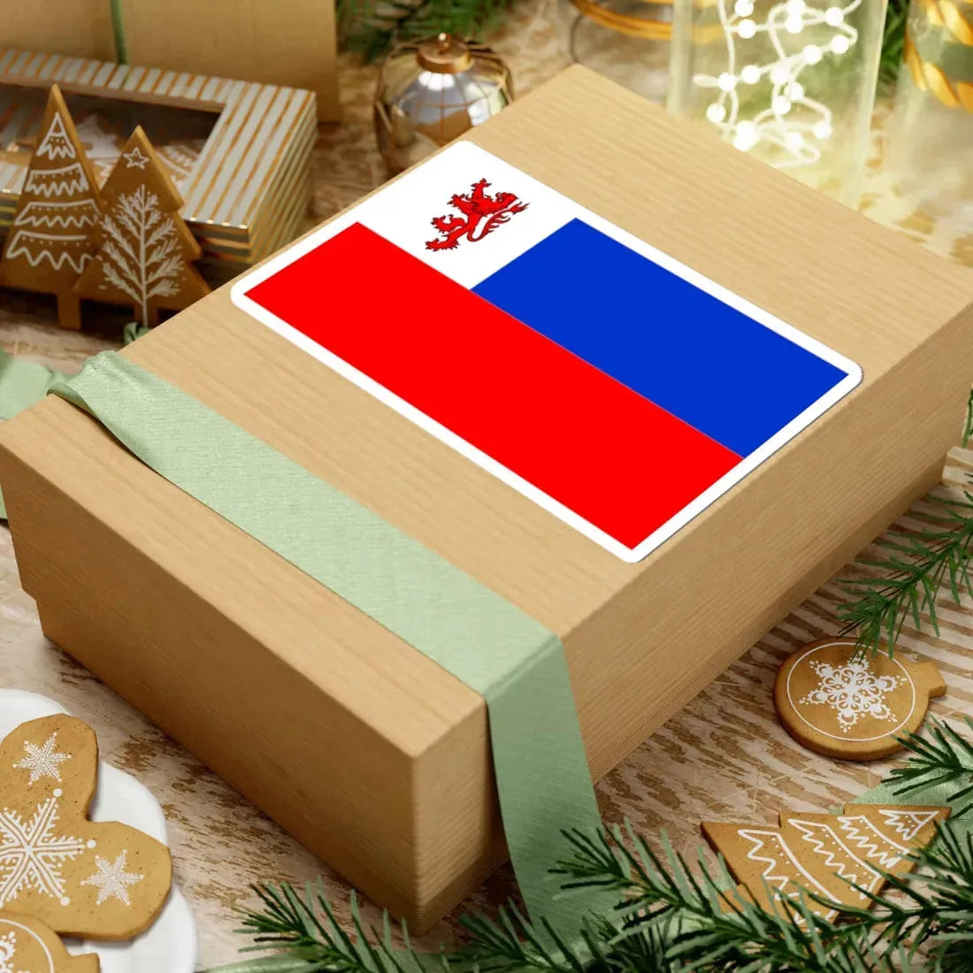 POL powiat działdowski flag (Poland) STICKER Vinyl Kiss-Cut Decal - The Sticker Space