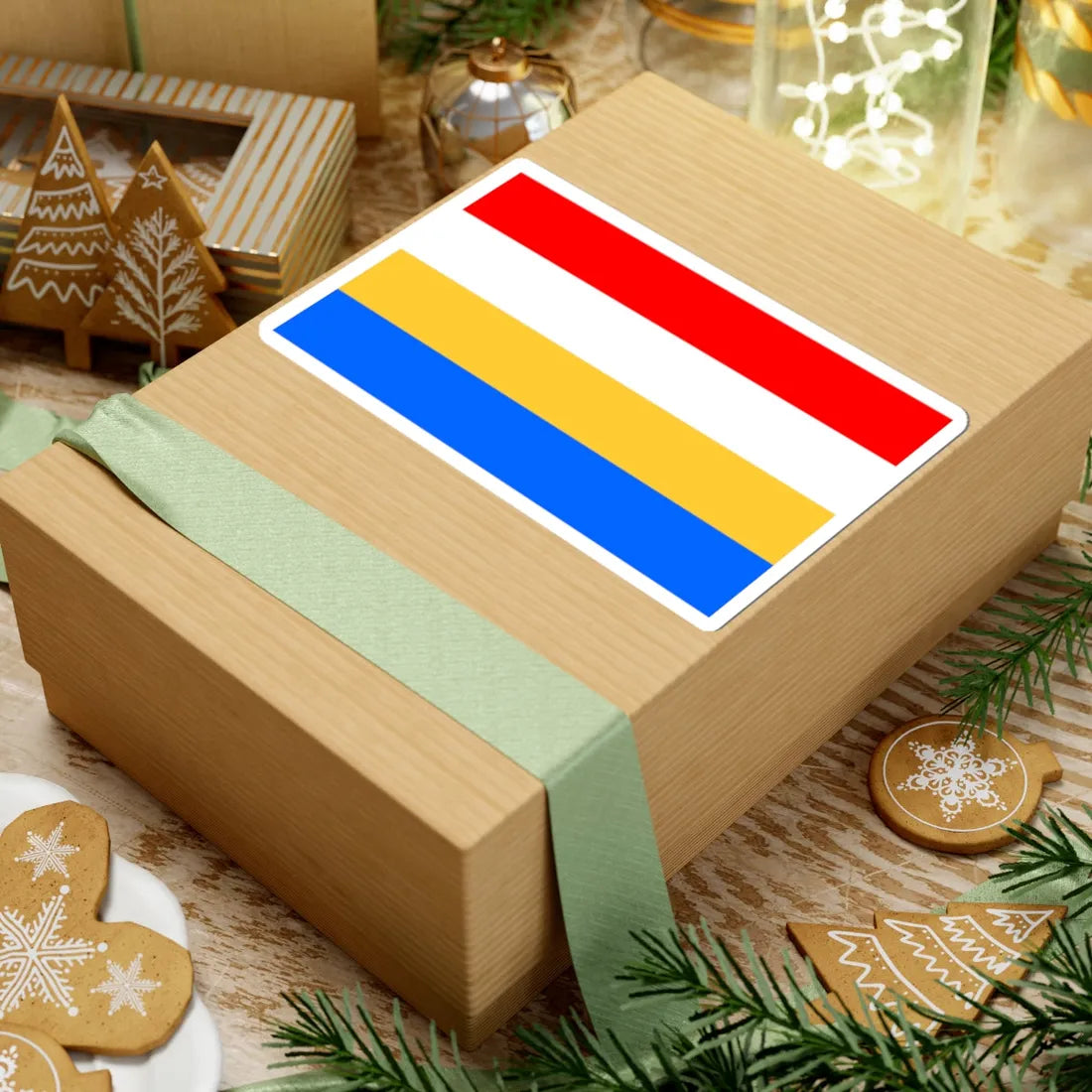 POL powiat konecki Flag (Poland) STICKER Vinyl Kiss-Cut Decal - The Sticker Space