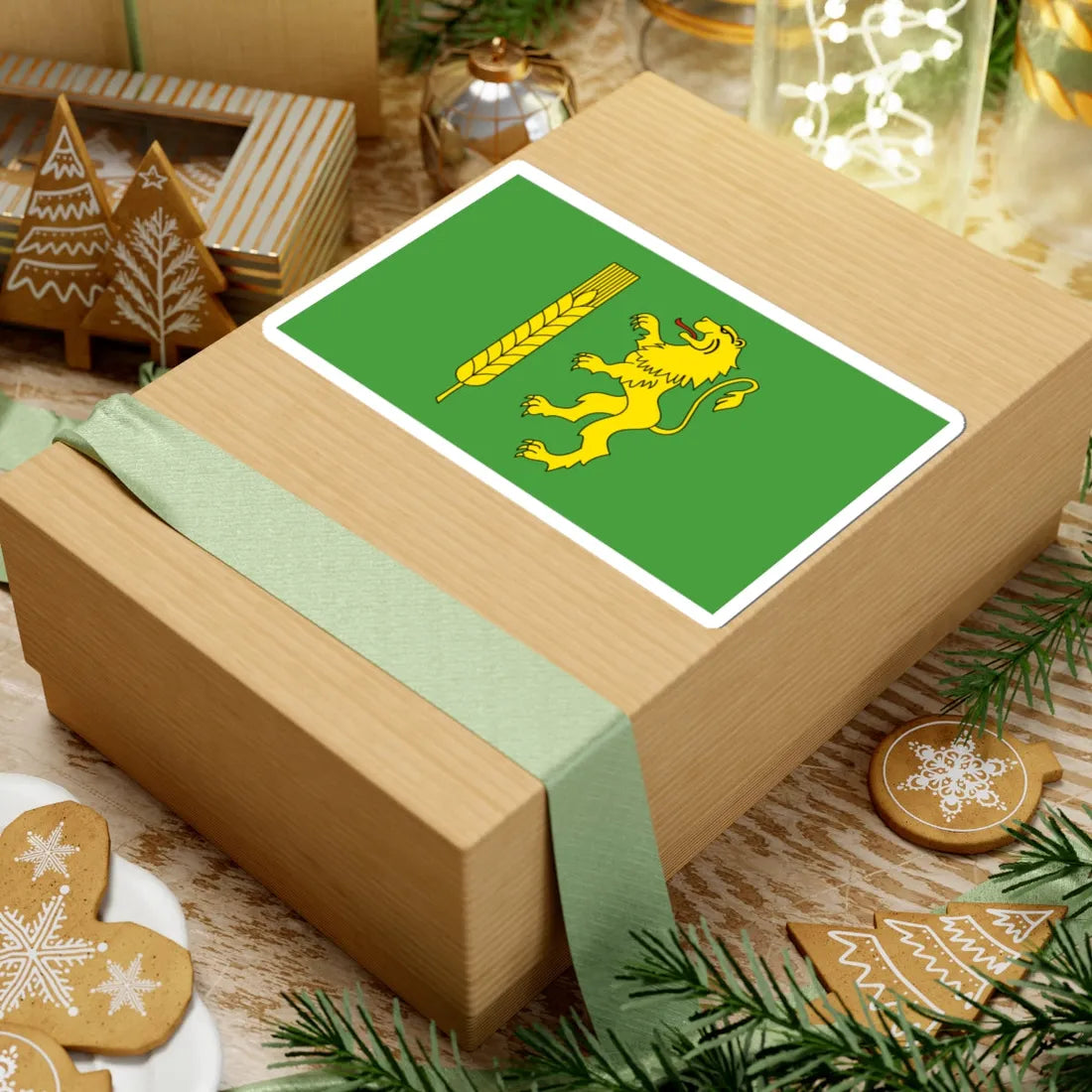 POL powiat kutnowski flag (Poland) STICKER Vinyl Kiss-Cut Decal - The Sticker Space