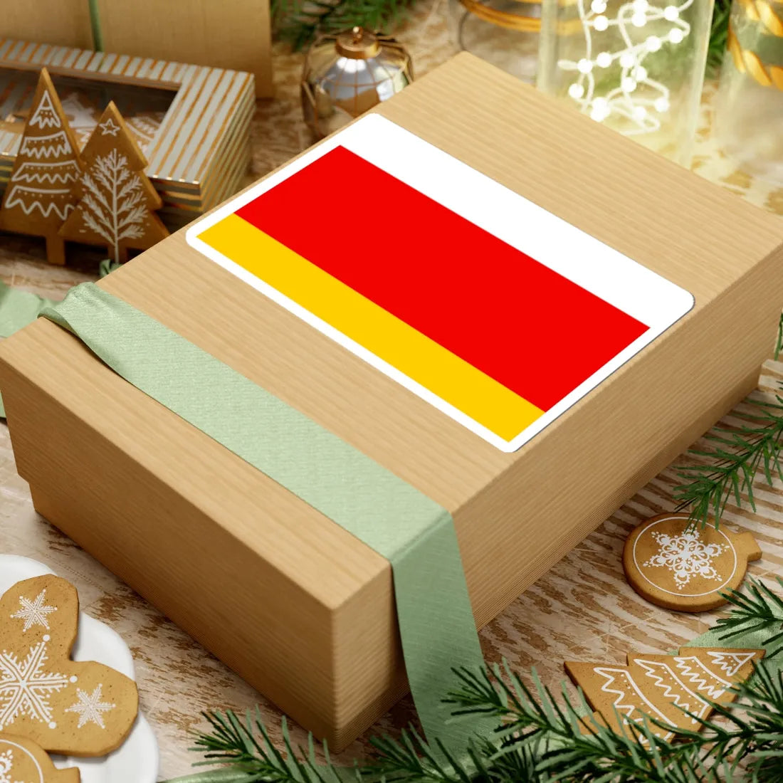 POL powiat lubaczowski flag (Poland) STICKER Vinyl Kiss-Cut Decal - The Sticker Space