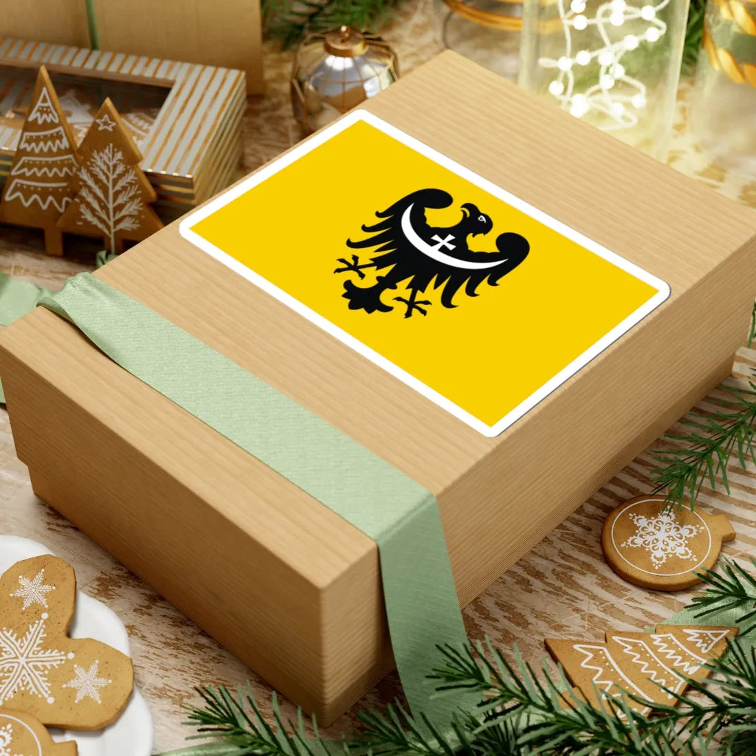 POL wojewodztwo dolnoslaskie flag (Poland) STICKER Vinyl Kiss-Cut Decal - The Sticker Space