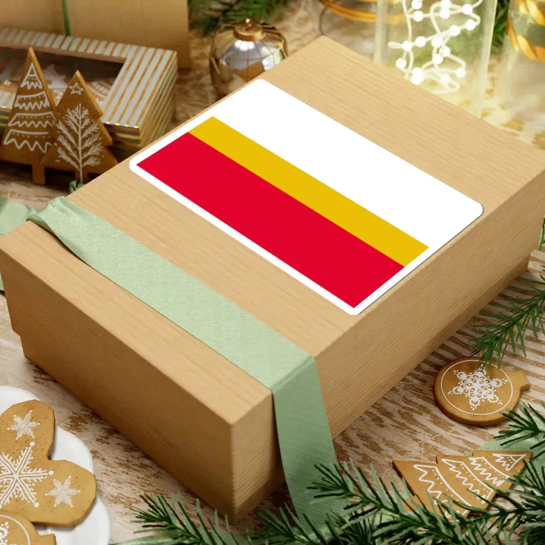 POL wojewodztwo małopolskie flag (Poland) STICKER Vinyl Kiss-Cut Decal - The Sticker Space