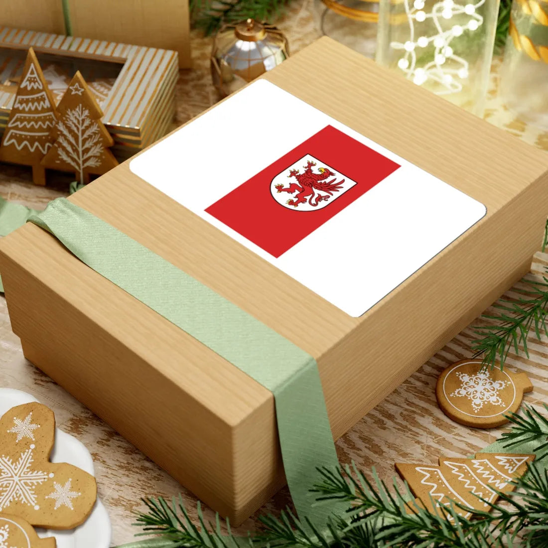 POL wojewodztwo zachodniopomorskie flag (Poland) STICKER Vinyl Kiss-Cut Decal - The Sticker Space