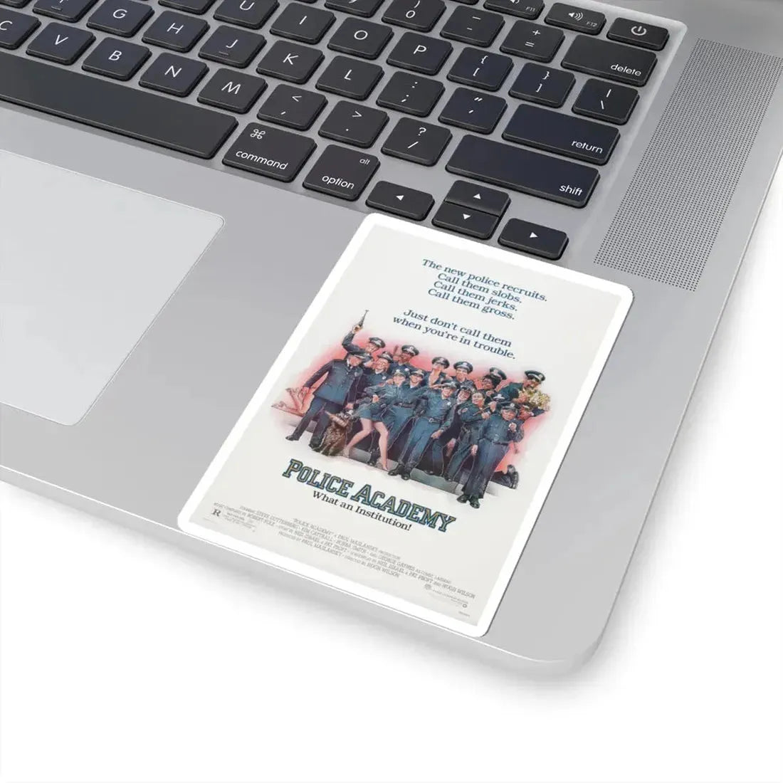 Police Academy 1984 Movie Poster - STICKER Vinyl Kiss-Cut Decal - The Sticker Space
