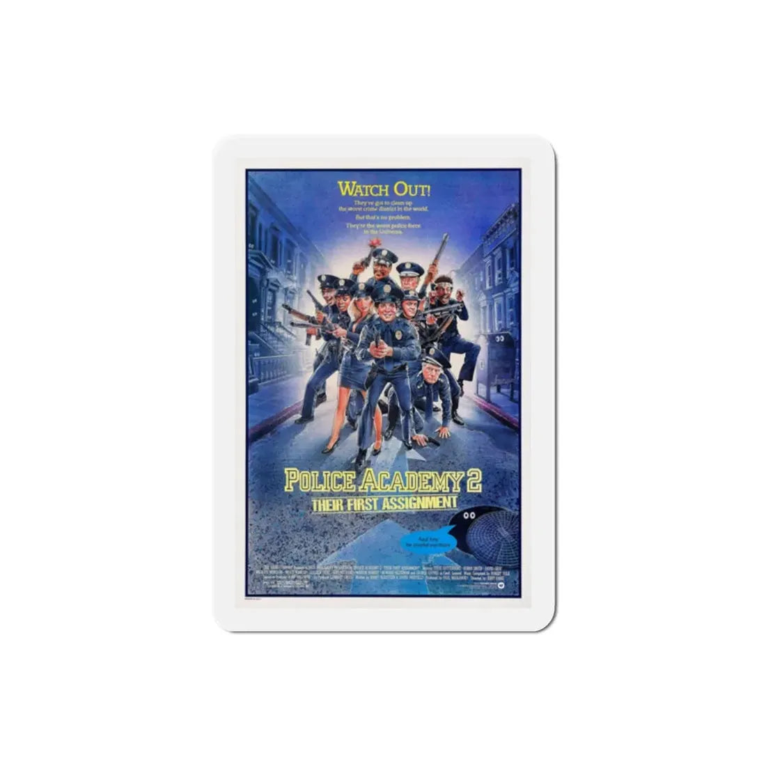 Police Academy 2 Their First Assignment 1985 Movie Poster Refrigerator Magnet - The Sticker Space
