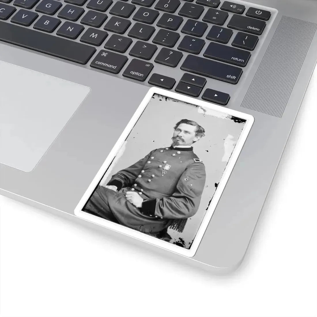 Portrait of Brig. Gen. Orlando M. Poe, Officer of the Federal Army (U.S. Civil War) STICKER Vinyl Kiss-Cut Decal - The Sticker Space