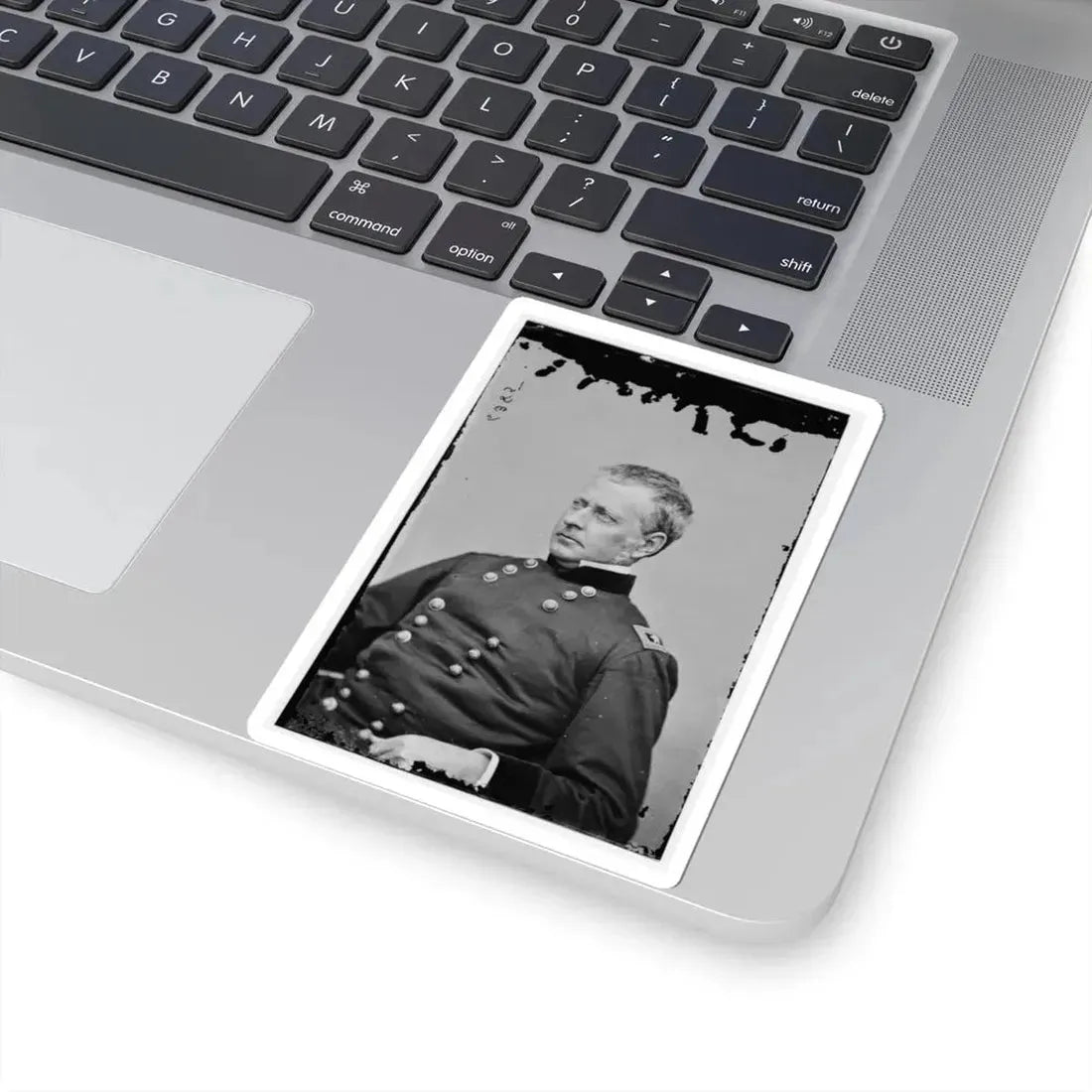 Portrait of Maj. Gen. Joseph Hooker, Officer of the Federal Army (U.S. Civil War) STICKER Vinyl Kiss-Cut Decal - The Sticker Space