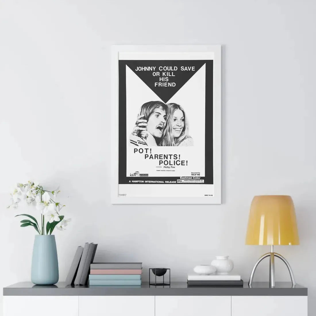 POT! PARENTS! POLICE! 1972 - Framed Movie Poster - The Sticker Space