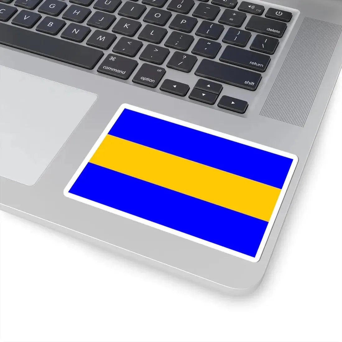 Praha-Kunratice flag (Czech Republic) STICKER Vinyl Kiss-Cut Decal - The Sticker Space