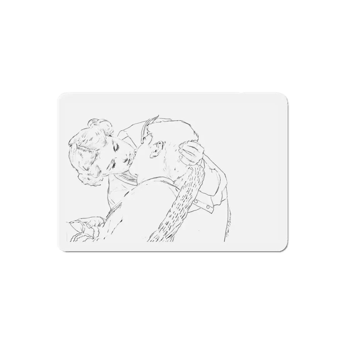 Preliminary story illustrations scetch 1 (Magazine Illustration) Refrigerator Magnet - The Sticker Space