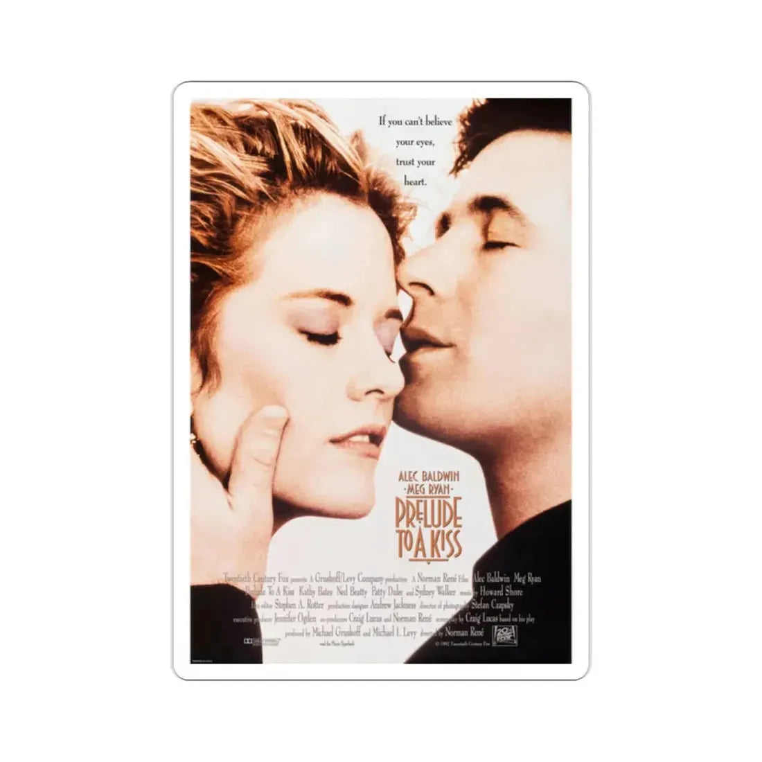 Prelude to a Kiss 1992 Movie Poster STICKER Vinyl Die-Cut Decal - The Sticker Space