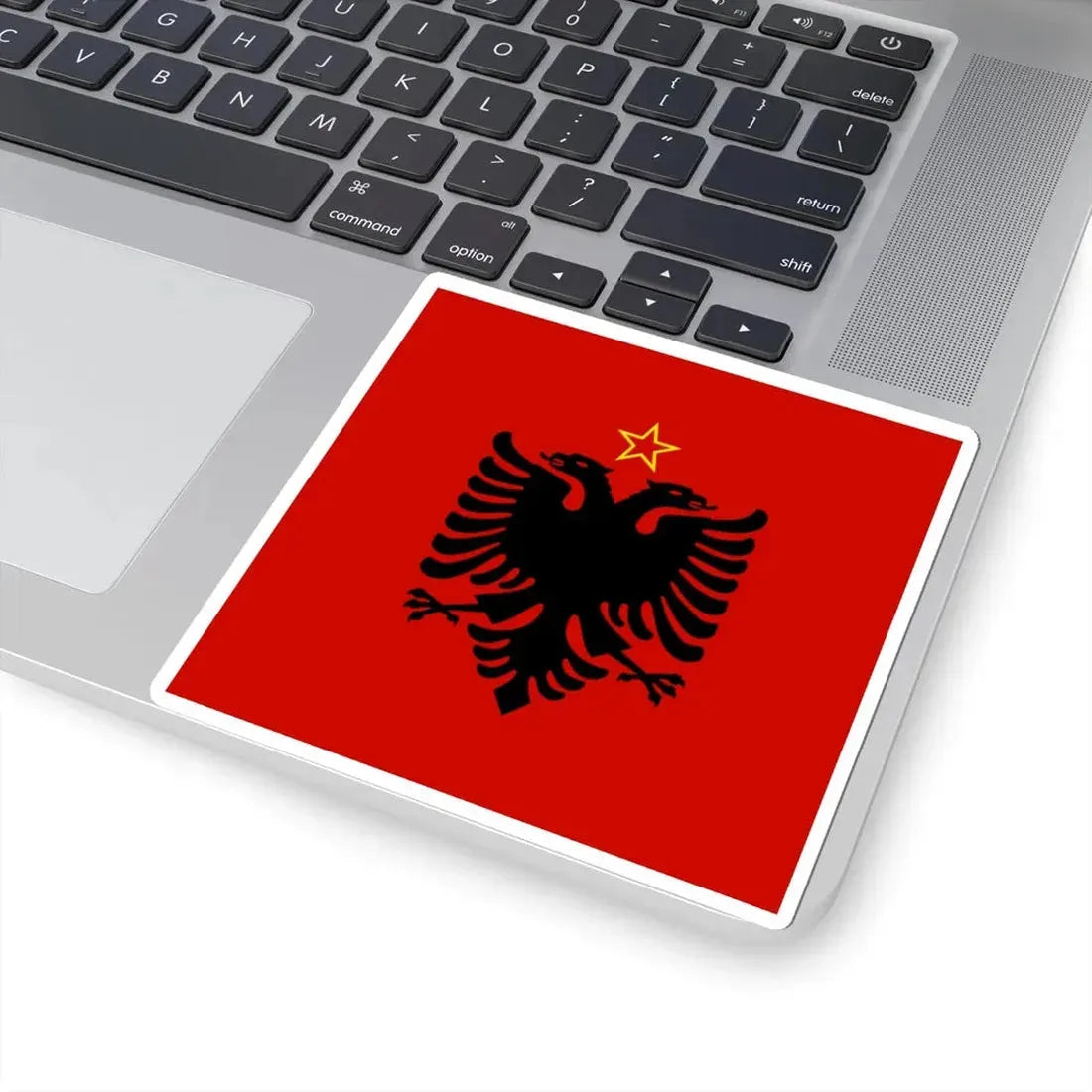 Presidential flag of Albania 1946 to 1992 - STICKER Vinyl Kiss-Cut Decal - The Sticker Space