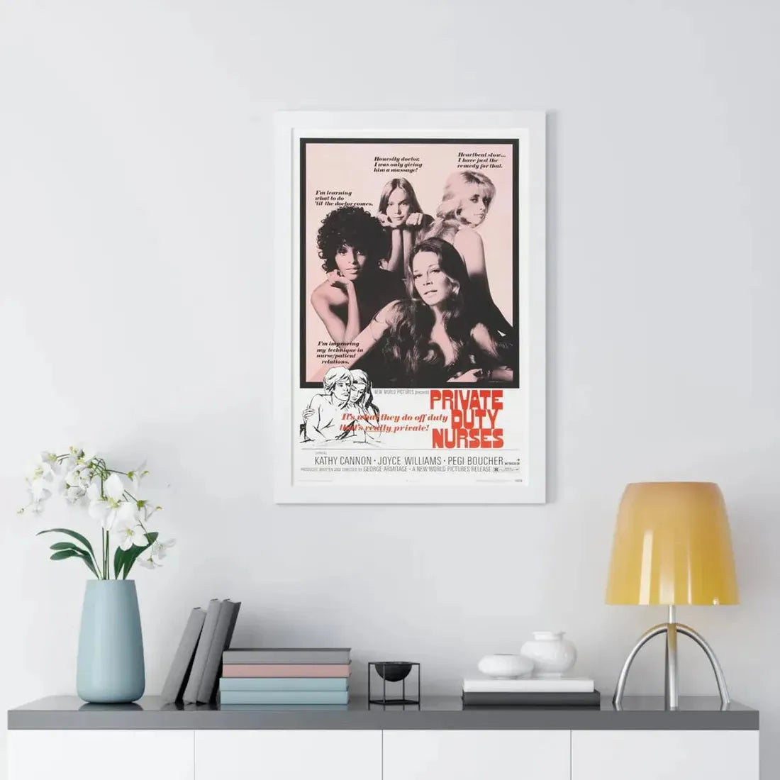 PRIVATE DUTY NURSES 1971 - Framed Movie Poster - The Sticker Space