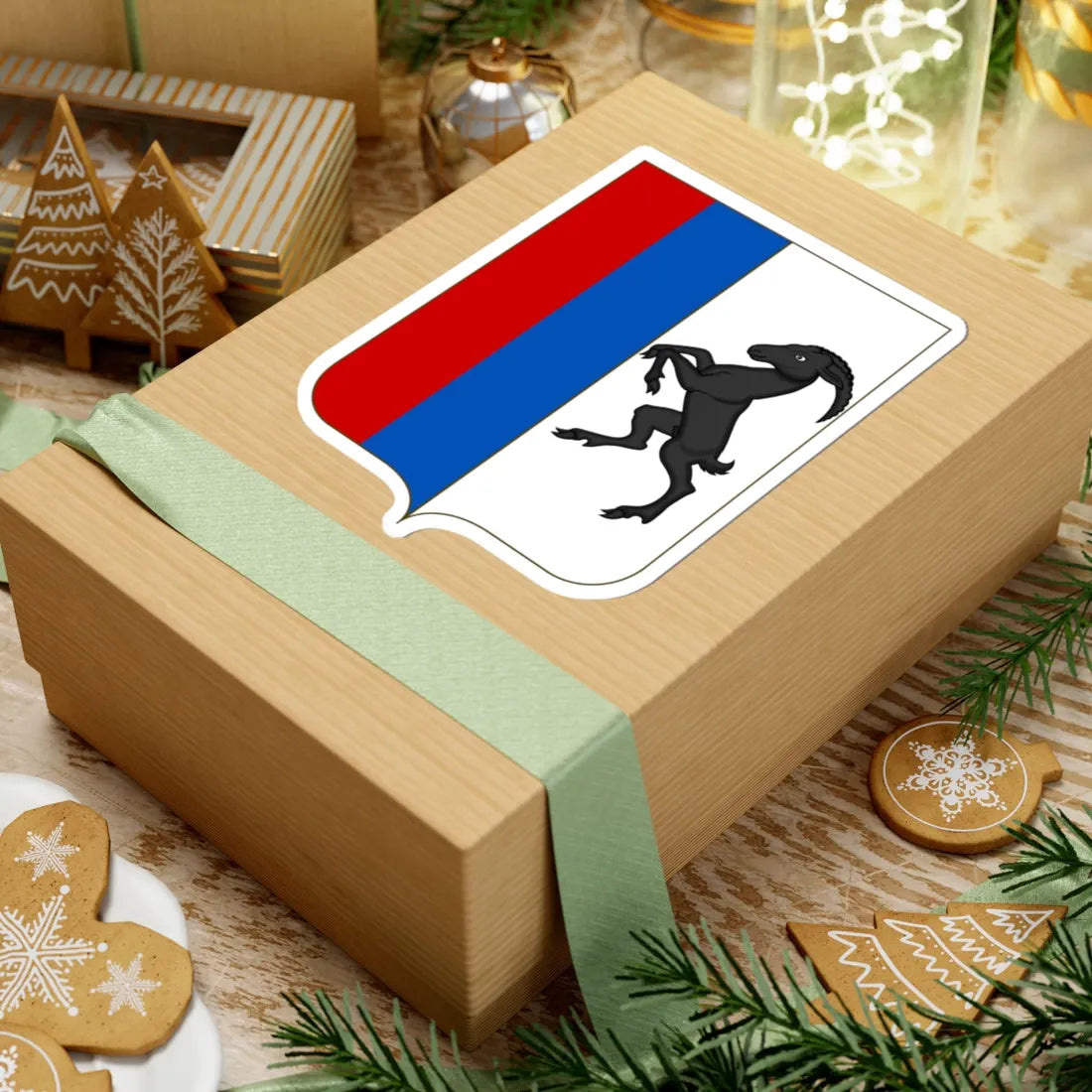 Proposed Arms of Italian Switzerland 1910 (Italy) (Coat of Arms) STICKER Vinyl Kiss-Cut Decal - The Sticker Space