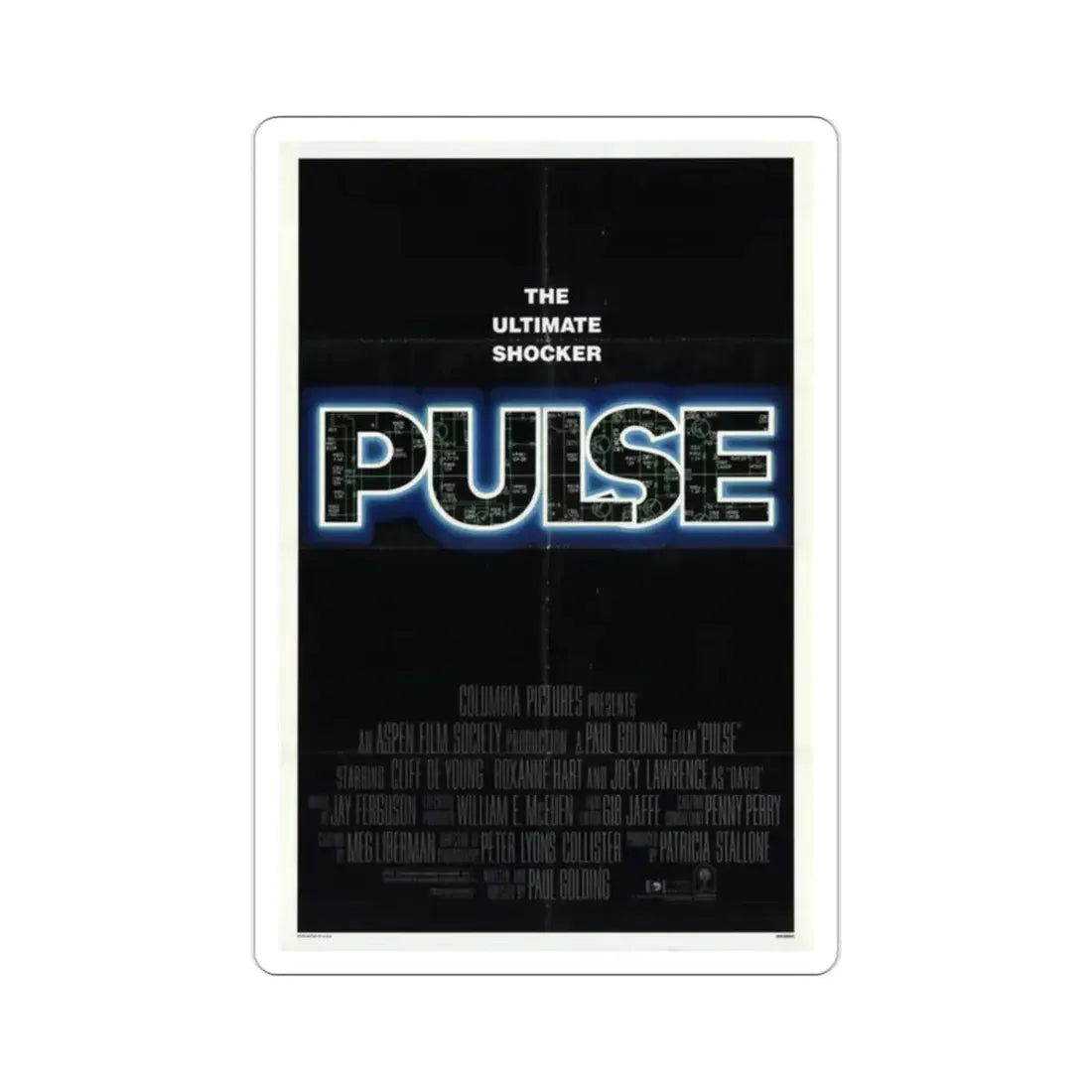 Pulse 1988 Movie Poster STICKER Vinyl Die-Cut Decal - The Sticker Space