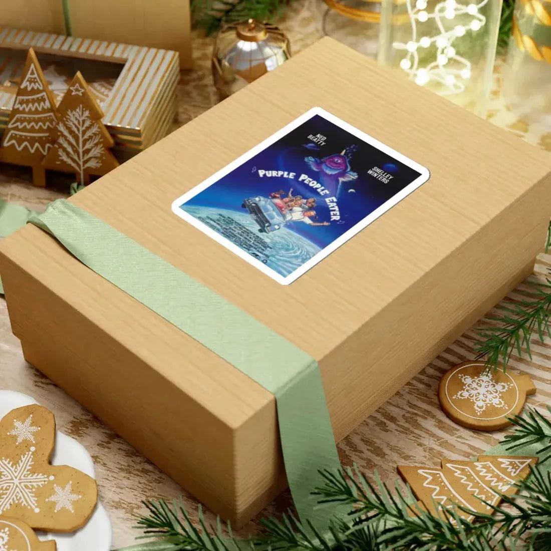 Purple People Eater 1988 Movie Poster - STICKER Vinyl Kiss-Cut Decal - The Sticker Space