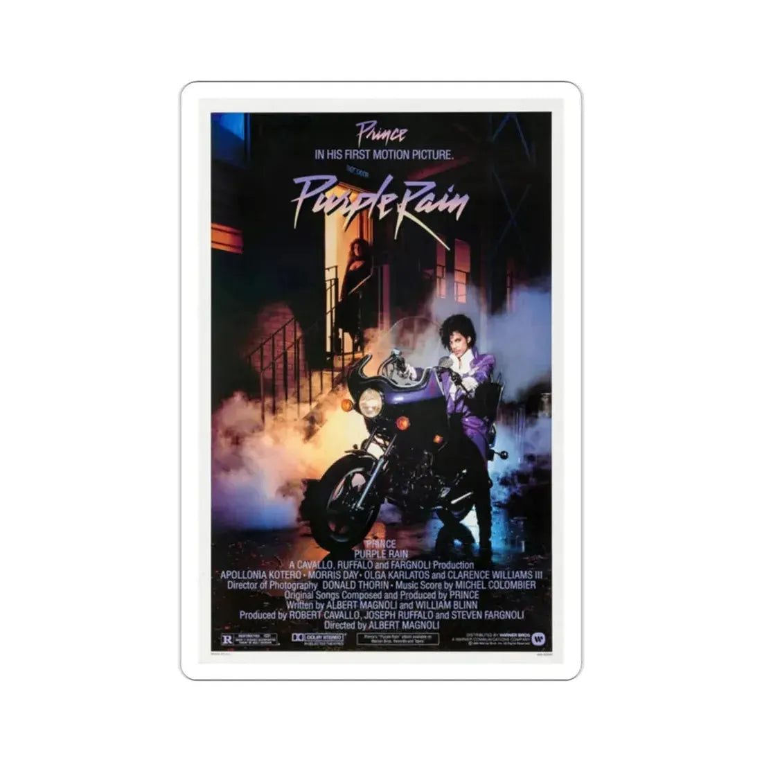 Purple Rain 1984 Movie Poster STICKER Vinyl Die-Cut Decal - The Sticker Space