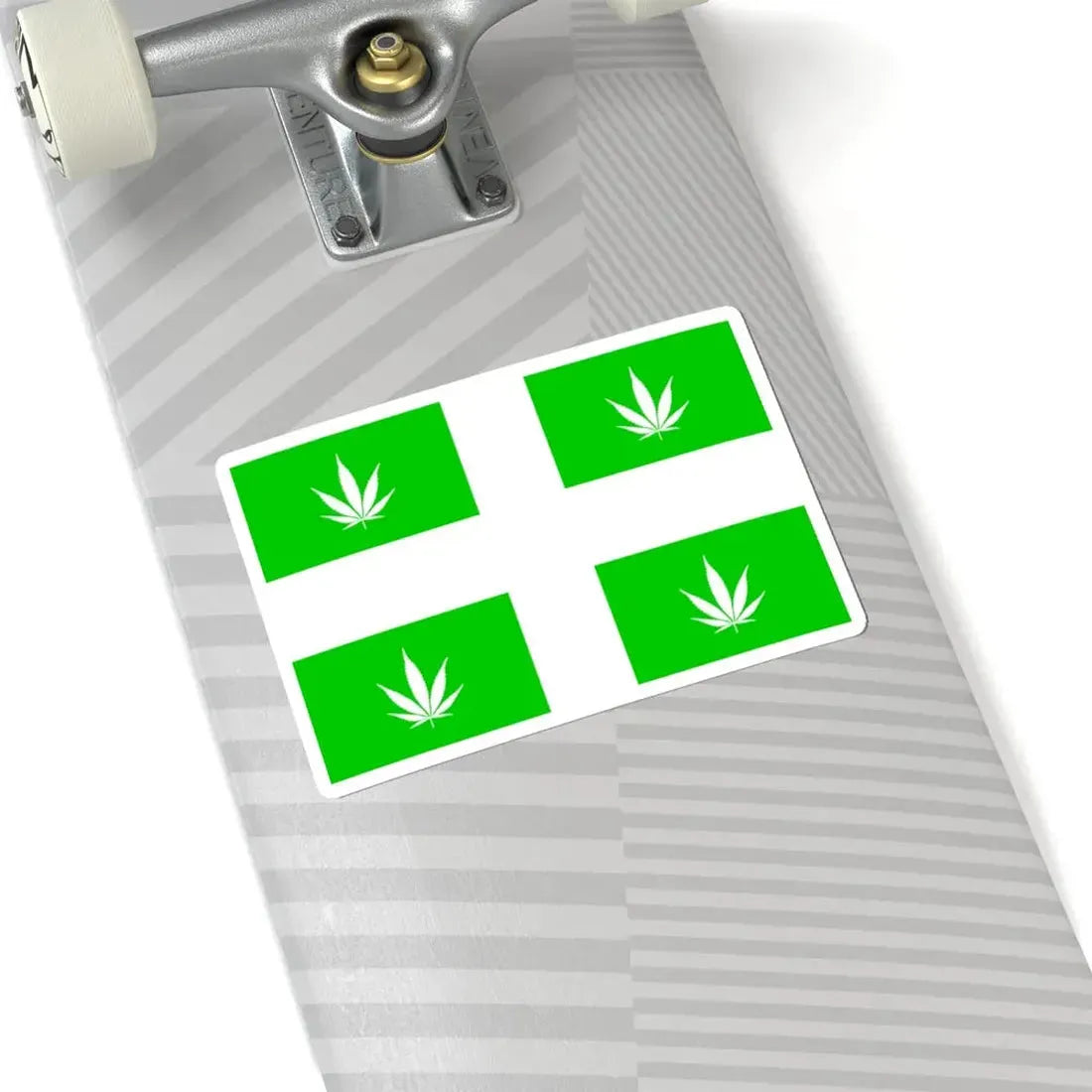 Quebec Weed Flag Var1 (Canada) STICKER Vinyl Kiss-Cut Decal - The Sticker Space