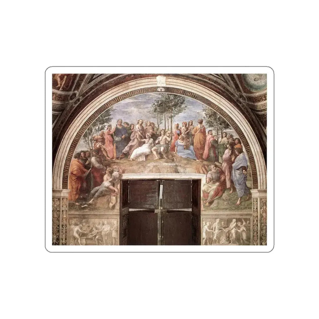 RAFFAELLO Sanzio - The Parnassus (Artwork) STICKER Vinyl Die-Cut Decal - The Sticker Space
