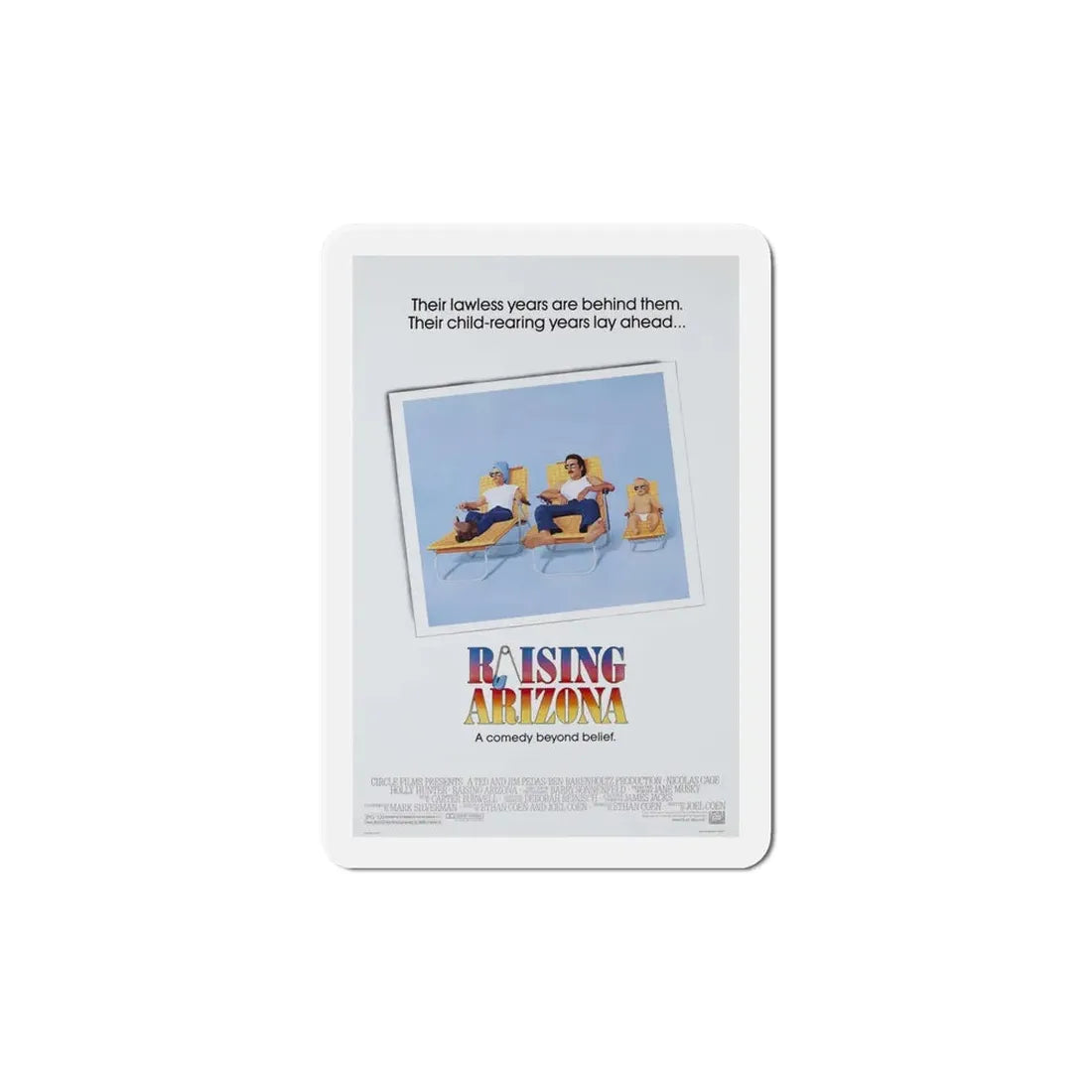 Raising Arizona 1987 Movie Poster Refrigerator Magnet - The Sticker Space