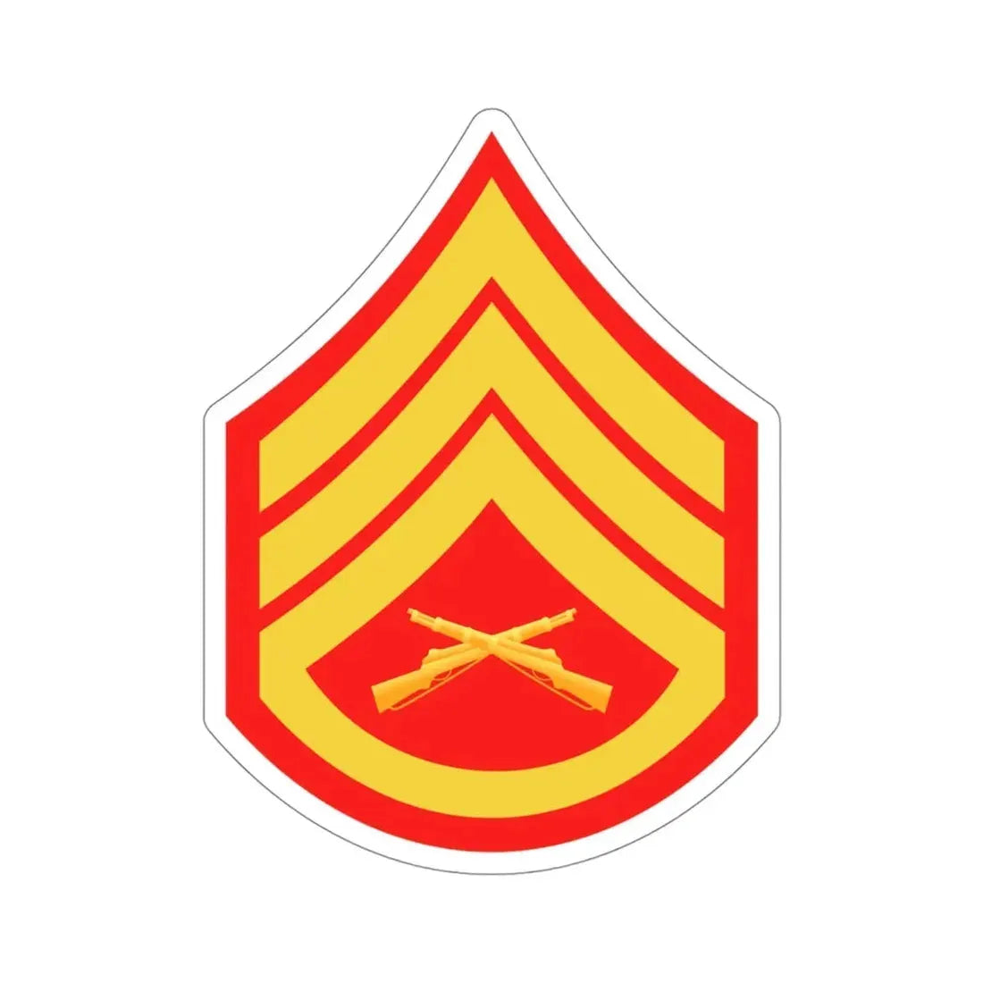 Rank E6 (USMC) STICKER Vinyl Die-Cut Decal - The Sticker Space