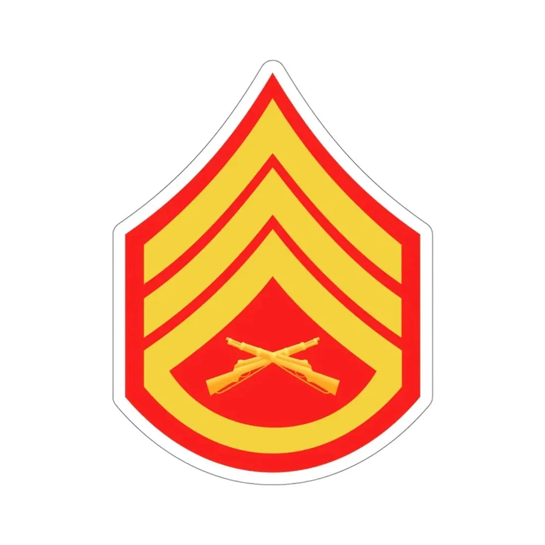 Rank E6 (USMC) STICKER Vinyl Die-Cut Decal - The Sticker Space