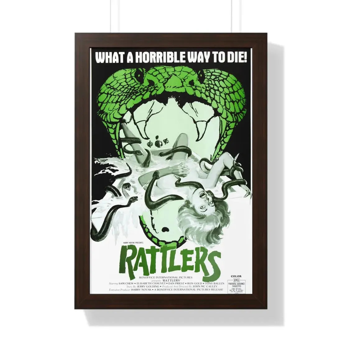RATTLERS 1976 - Framed Movie Poster - The Sticker Space