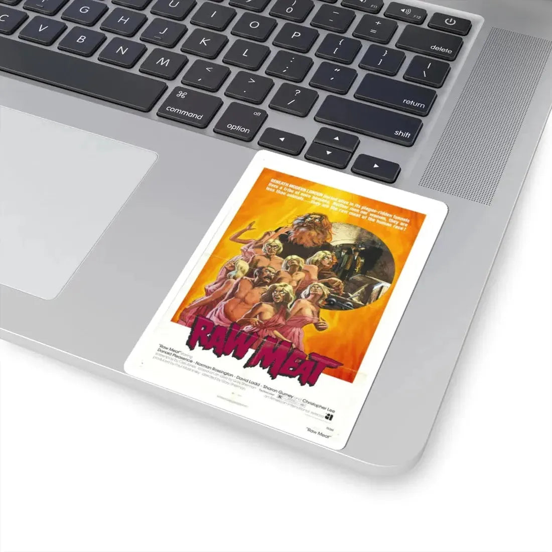 Raw Meat 1972 Movie Poster - STICKER Vinyl Kiss-Cut Decal - The Sticker Space