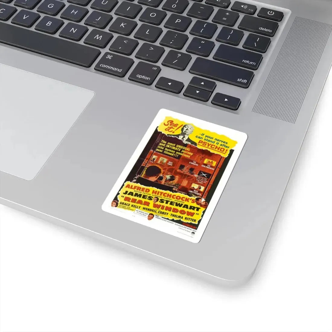 Rear Window 1954 Movie Poster - STICKER Vinyl Kiss-Cut Decal - The Sticker Space