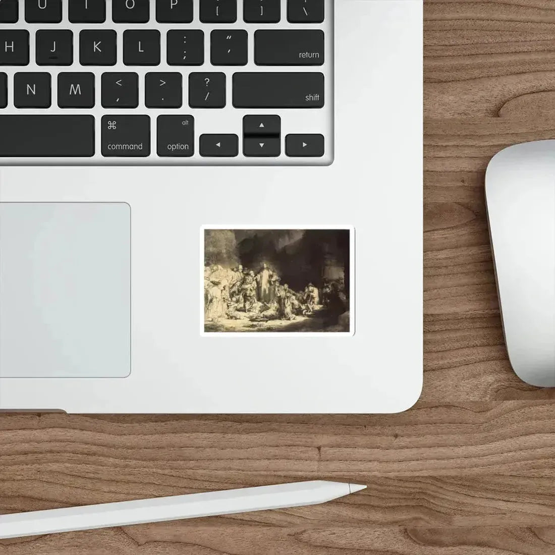 REMBRANDT Harmenszoon van RIJN - The Little Children Being Brought to Jesus (The 1 (Artwork) STICKER Vinyl Die-Cut Decal - The Sticker Space