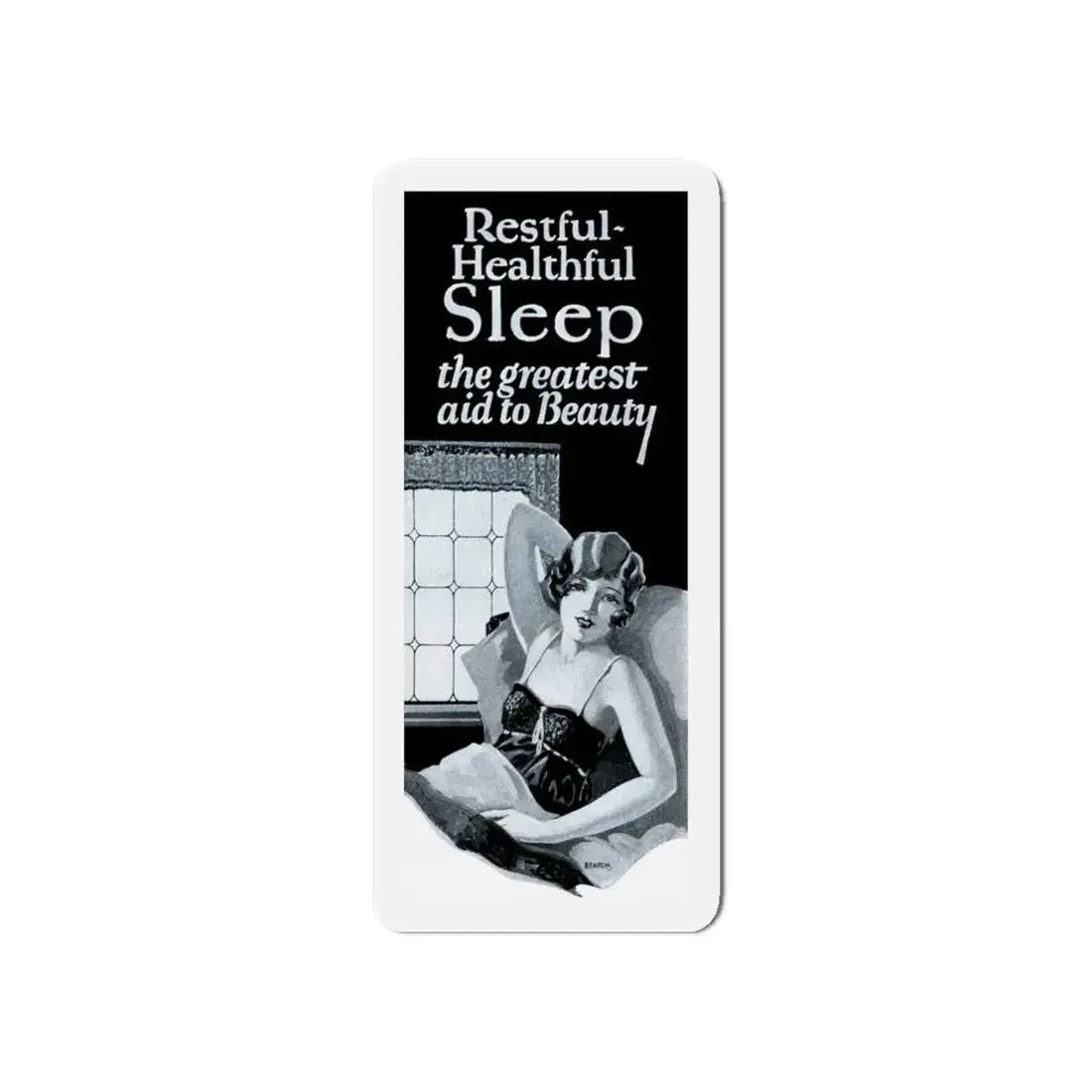 Restful Healthful Sleep, 1927 (Magazine Illustration) Refrigerator Magnet - The Sticker Space