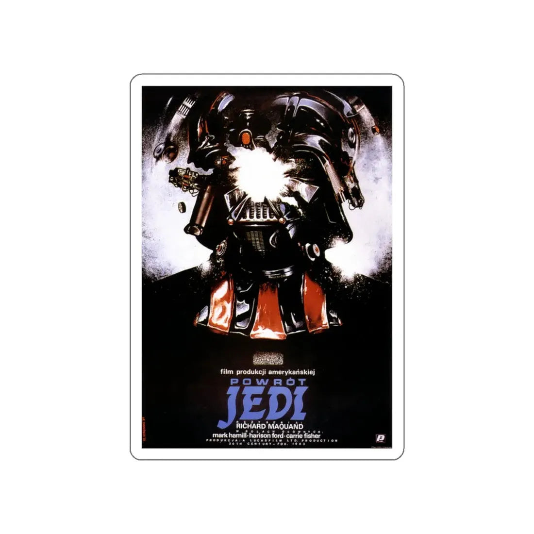 RETURN OF THE JEDI (POLISH) 1983 Movie Poster STICKER Vinyl Die-Cut Decal - The Sticker Space