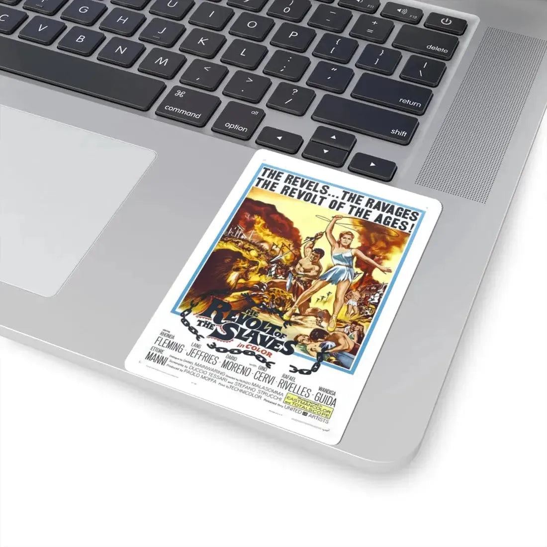 Revolt of the Slaves 1961 Movie Poster - STICKER Vinyl Kiss-Cut Decal - The Sticker Space