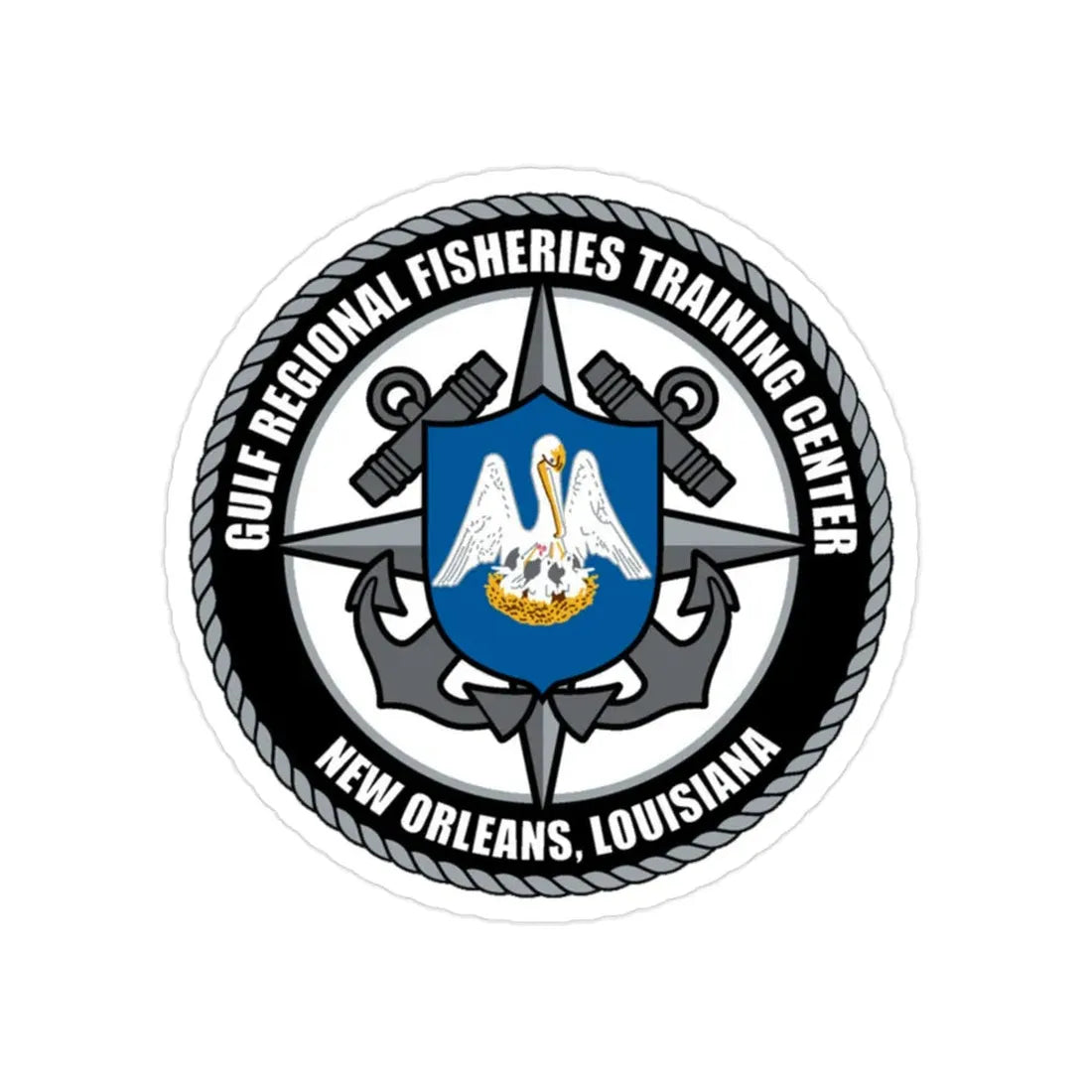 RFTC New Orleans Louisiana (U.S. Coast Guard) Transparent STICKER Die-Cut Vinyl Decal - The Sticker Space
