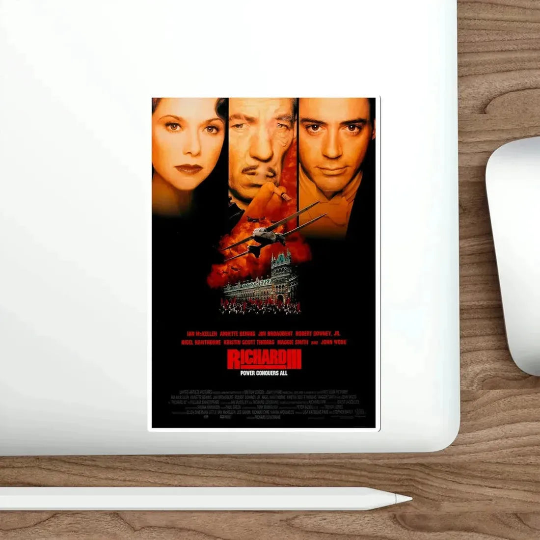 Richard III 1995 Movie Poster STICKER Vinyl Die-Cut Decal - The Sticker Space