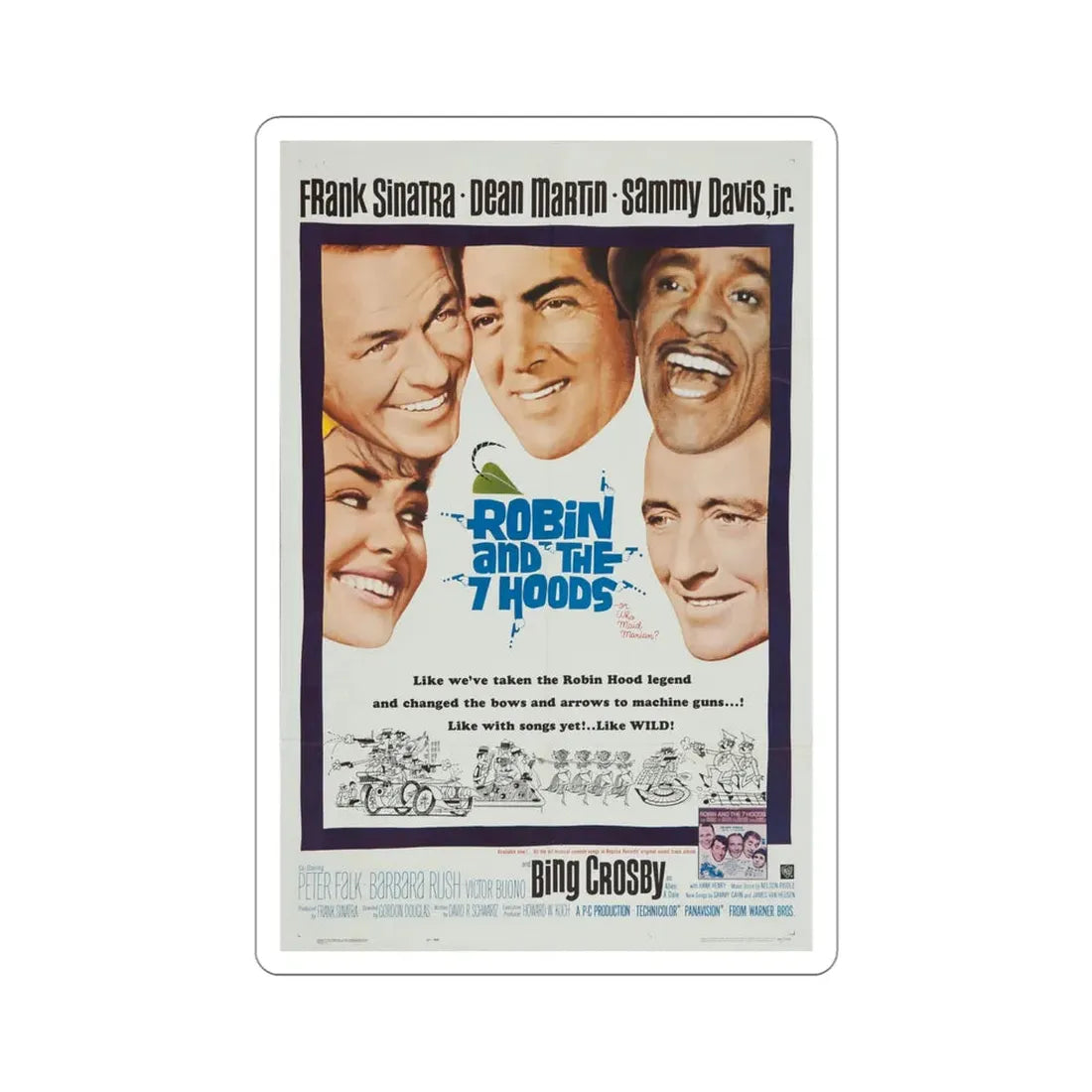 Robin and the 7 Hoods 1964 Movie Poster STICKER Vinyl Die-Cut Decal - The Sticker Space