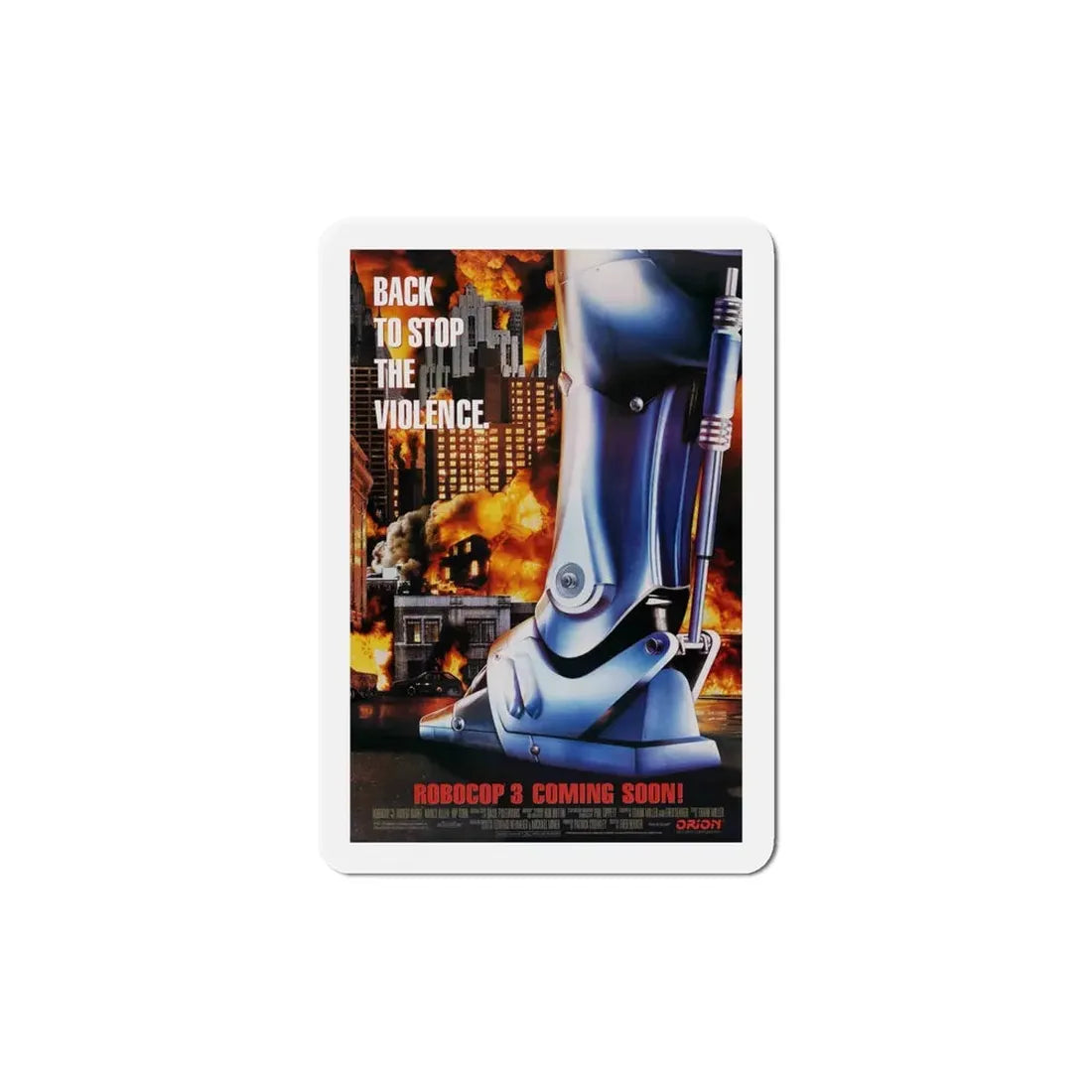 Robocop 3 1993 Movie Poster Refrigerator Magnet - The Sticker Space