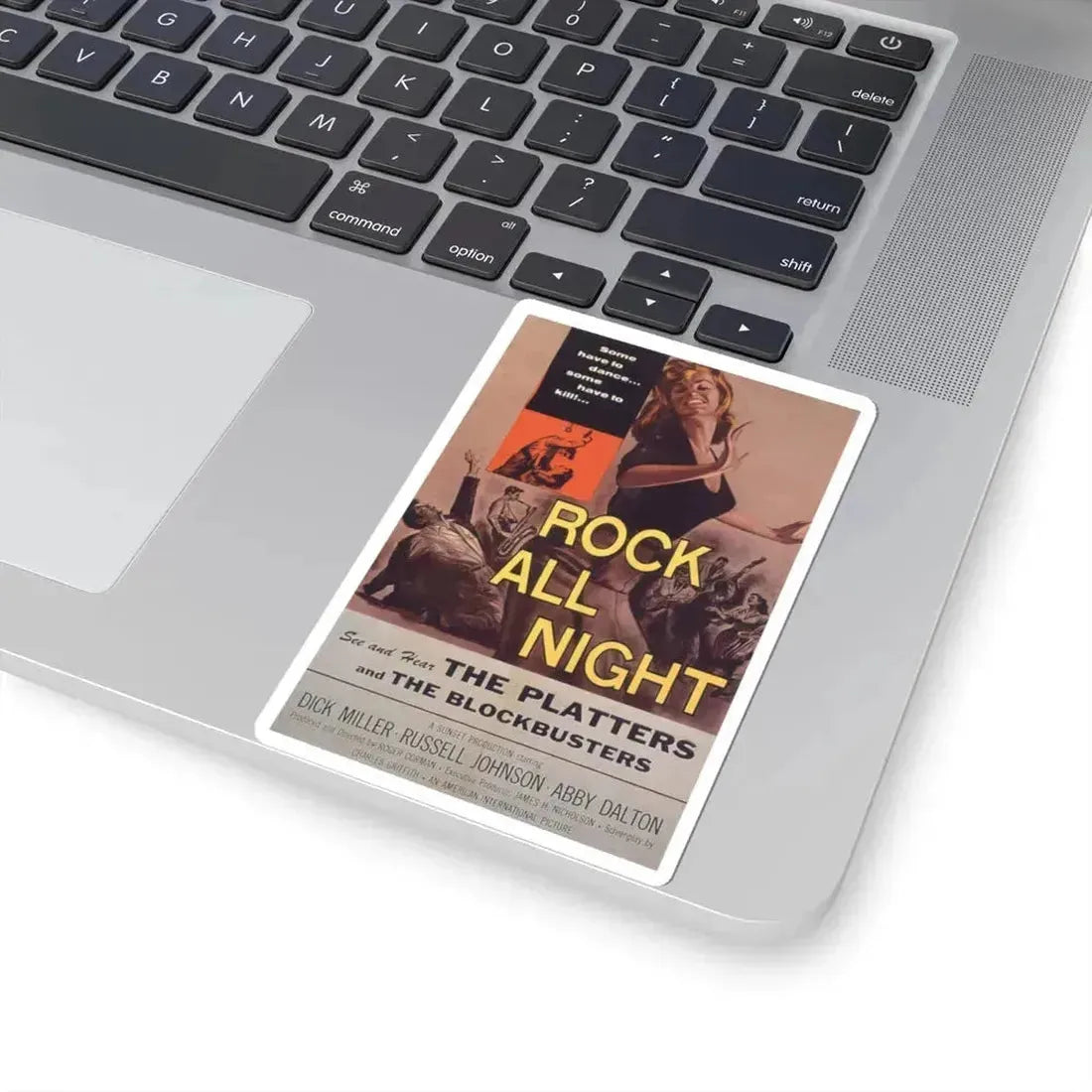 Rock All Night 1957 Movie Poster - STICKER Vinyl Kiss-Cut Decal - The Sticker Space