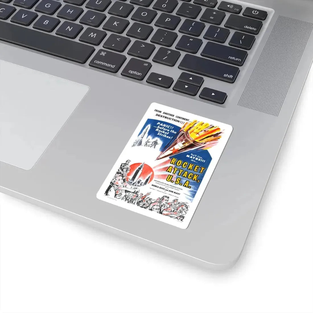 ROCKET ATTACK USA 1958 Movie Poster - STICKER Vinyl Kiss-Cut Decal - The Sticker Space