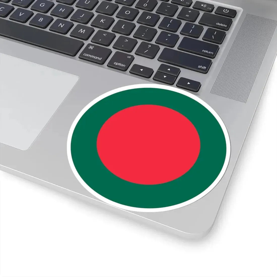 Round Flag of Bangladesh - centered (Bangladesh) STICKER Vinyl Kiss-Cut Decal - The Sticker Space
