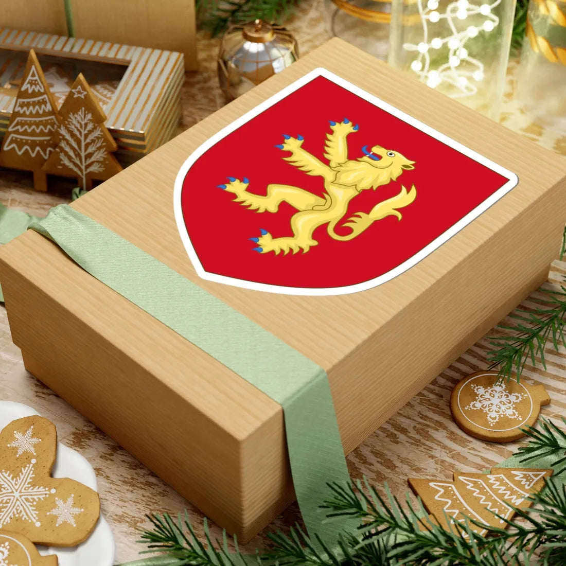 Royal Arms of England 1154-1189 (England) (Coat of Arms) STICKER Vinyl Kiss-Cut Decal - The Sticker Space