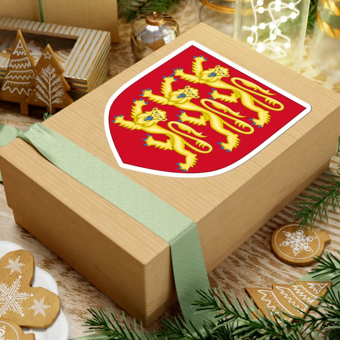 Royal arms of England (England) (Coat of Arms) STICKER Vinyl Kiss-Cut Decal - The Sticker Space